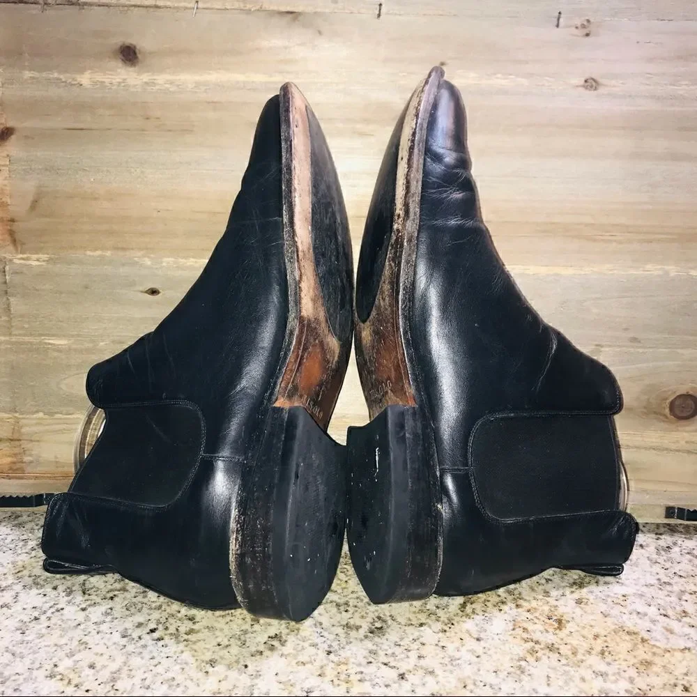 ✅Nisolo Black Leather Chelsea Boots